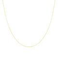 9ct Yellow Gold Hammered Trace Chain 16 - 24 Inches