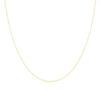 9ct Yellow Gold Hammered Trace Chain 16 - 24 Inches