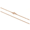9ct Rose Gold Hammered Trace Chain 16 - 22 Inches