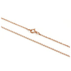 9ct Rose Gold Hammered Trace Chain 16 - 22 Inches