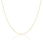 9ct Gold Box Chain 16 - 22 Inches