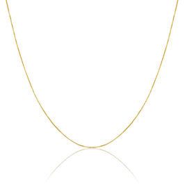 9ct Gold Box Chain 16 - 22 Inches