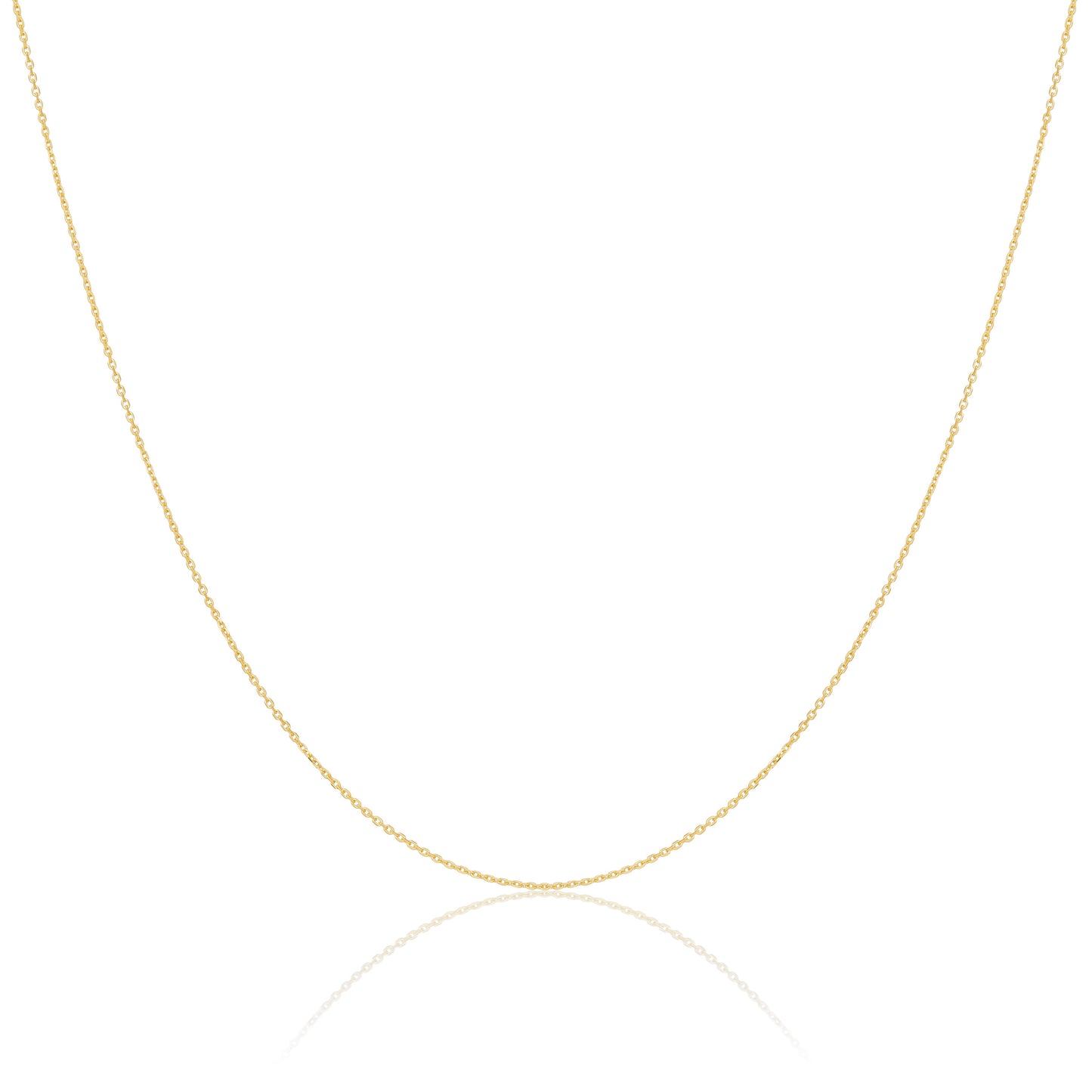 9ct Gold Faceted Trace Chain 16 - 22 Inches