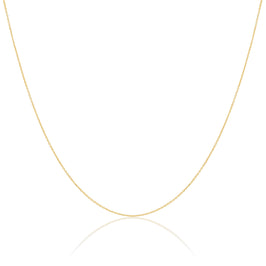 9ct Gold Faceted Trace Chain 16 - 22 Inches