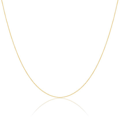 9ct Gold Faceted Trace Chain 16 - 22 Inches