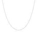 9ct White Gold Faceted Trace Chain 16 - 22 Inches