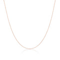 9ct Rose Gold Faceted Trace Chain 16 - 22 Inches
