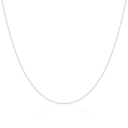 9ct White Gold Singapore Chain 16 - 22 Inches