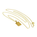 9ct Gold Cat Necklace - 18 Inch Chain