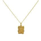 9ct Gold Cat Necklace - 18 Inch Chain