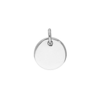 Sterling Silver Engravable Round Charm