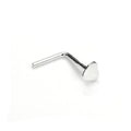 Sterling Silver 3mm Heart L-Shaped Nose Stud