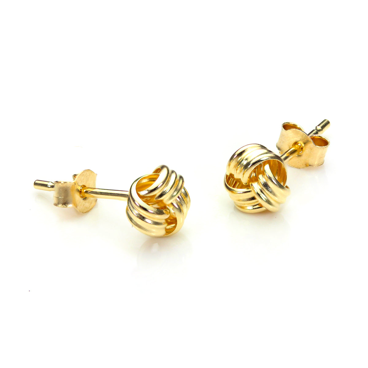9ct Yellow Gold 5mm Knot Stud Earrings