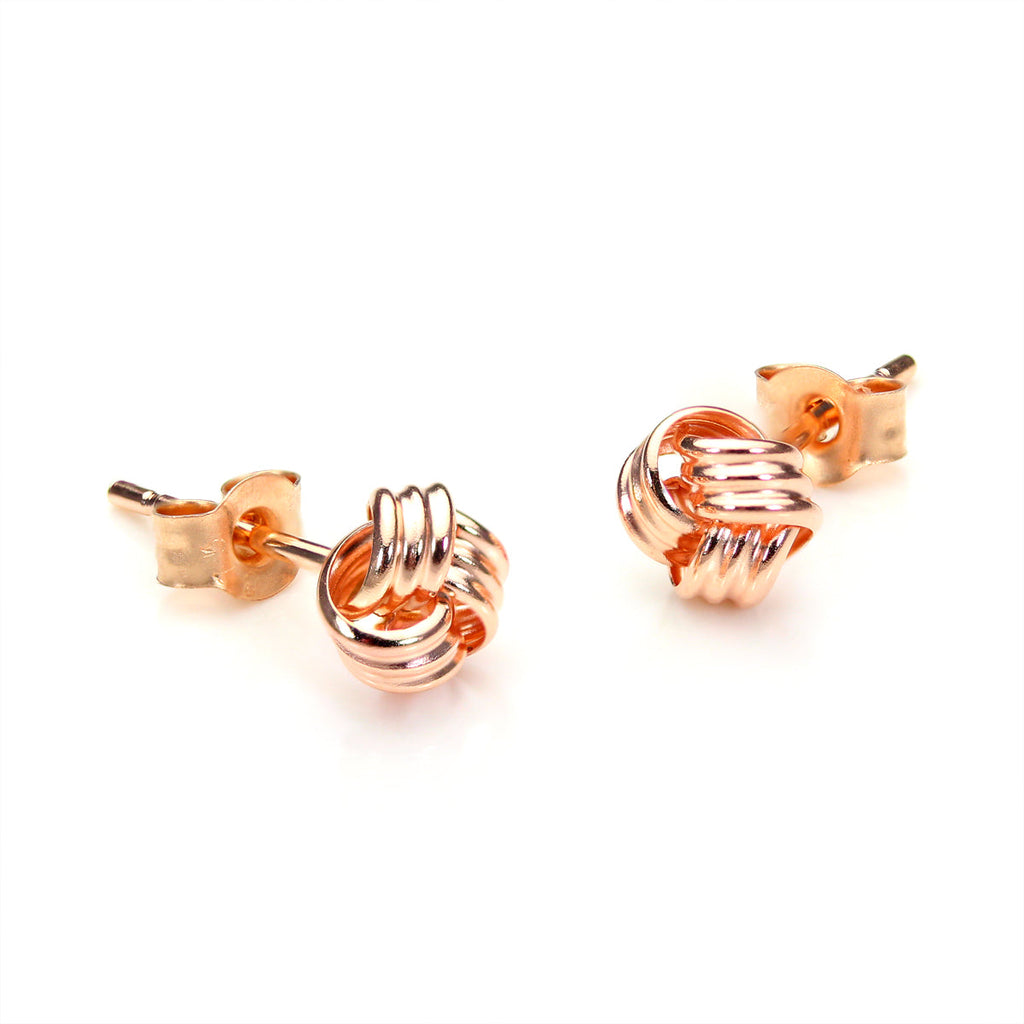 9ct Yellow Gold 5mm Knot Stud Earrings
