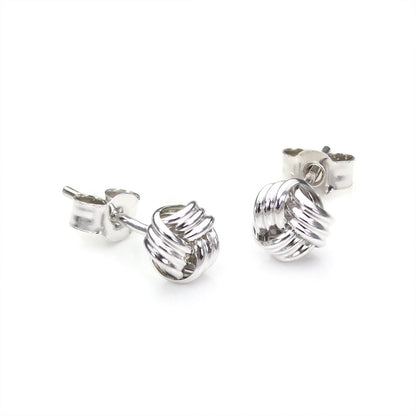 9ct Yellow Gold 5mm Knot Stud Earrings