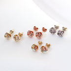 9ct Yellow Gold 6mm Knot Stud Earrings