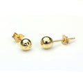 9ct Yellow Gold Diamond Cut Ball Stud Earrings