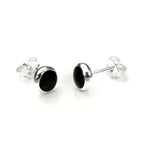 Sterling Silver Onyx Stud Earrings