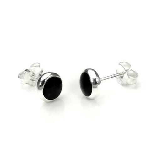 Sterling Silver Onyx Stud Earrings