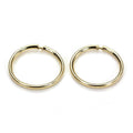 9ct Gold Lightweight Plain 10mm Hoop Sleeper Earring Hoops
