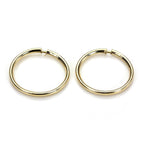 9ct Gold Lightweight Plain 10mm Hoop Sleeper Earring Hoops