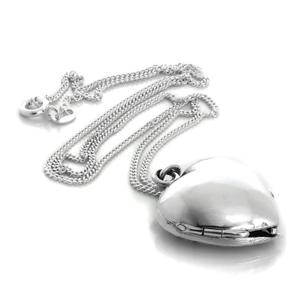 Sterling Silver Angel Winged Locket Necklace on Chain
