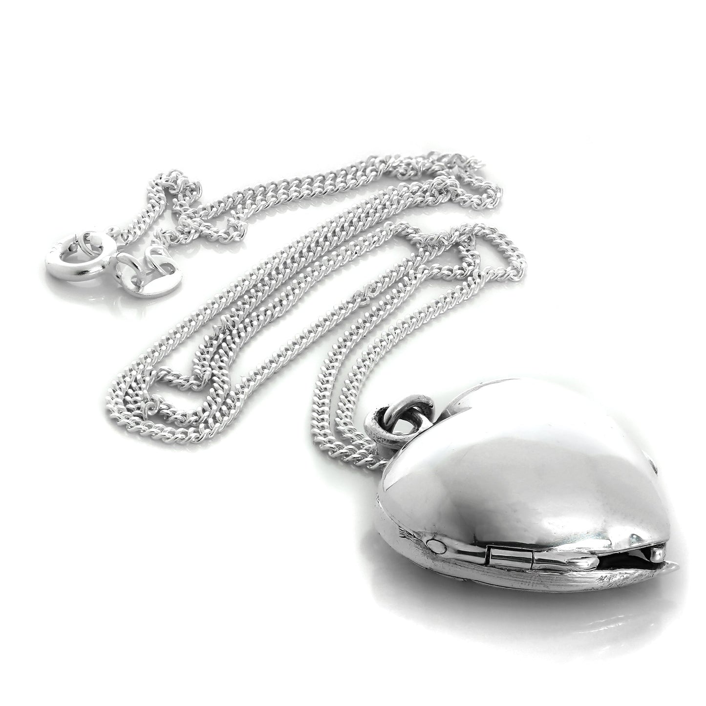 Sterling Silver Angel Winged Locket Necklace on Chain