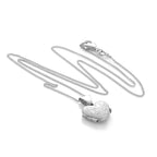Tiny Sterling Silver Engraved Heart Locket on Chain