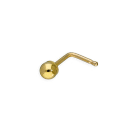9ct Gold 2mm Ball Nose Stud 22Ga