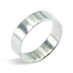 Sterling Silver Handcrafted 6mm Band