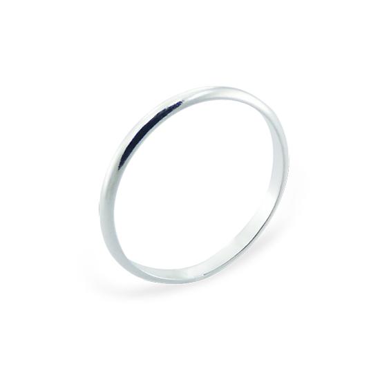 Sterling Silver 2mm Simple Wedding Band