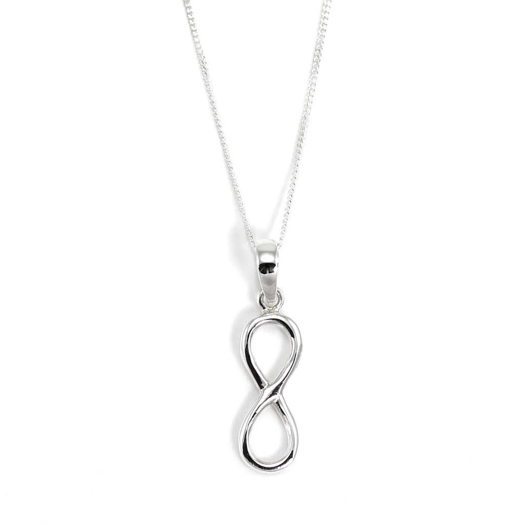 Sterling Silver Infinity Pendant Necklace
