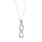 Sterling Silver Infinity Pendant Necklace
