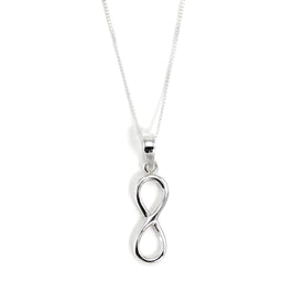 Sterling Silver Infinity Pendant Necklace