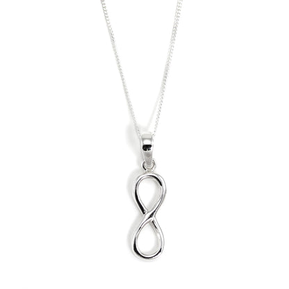 Sterling Silver Infinity Pendant Necklace
