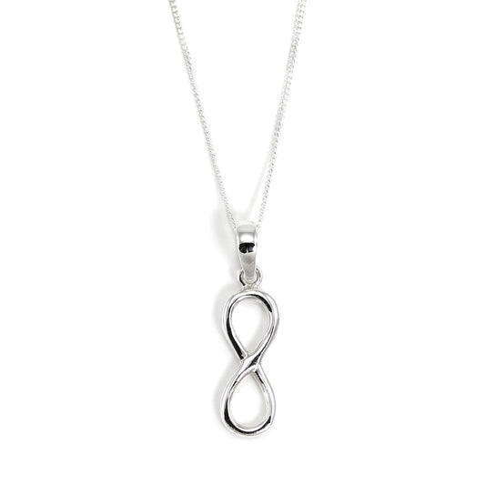Sterling Silver Infinity Pendant Necklace