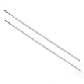 Long Sterling Silver Belcher Chain Threader Pull Through Earrings