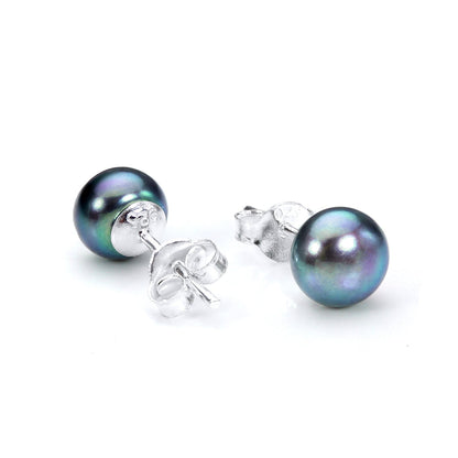 Sterling Silver & Freshwater Pearl Stud Earrings