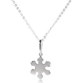 Sterling Silver Christmas Snowflake Pendant