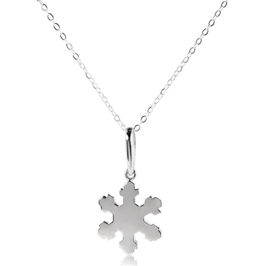 Sterling Silver Christmas Snowflake Pendant