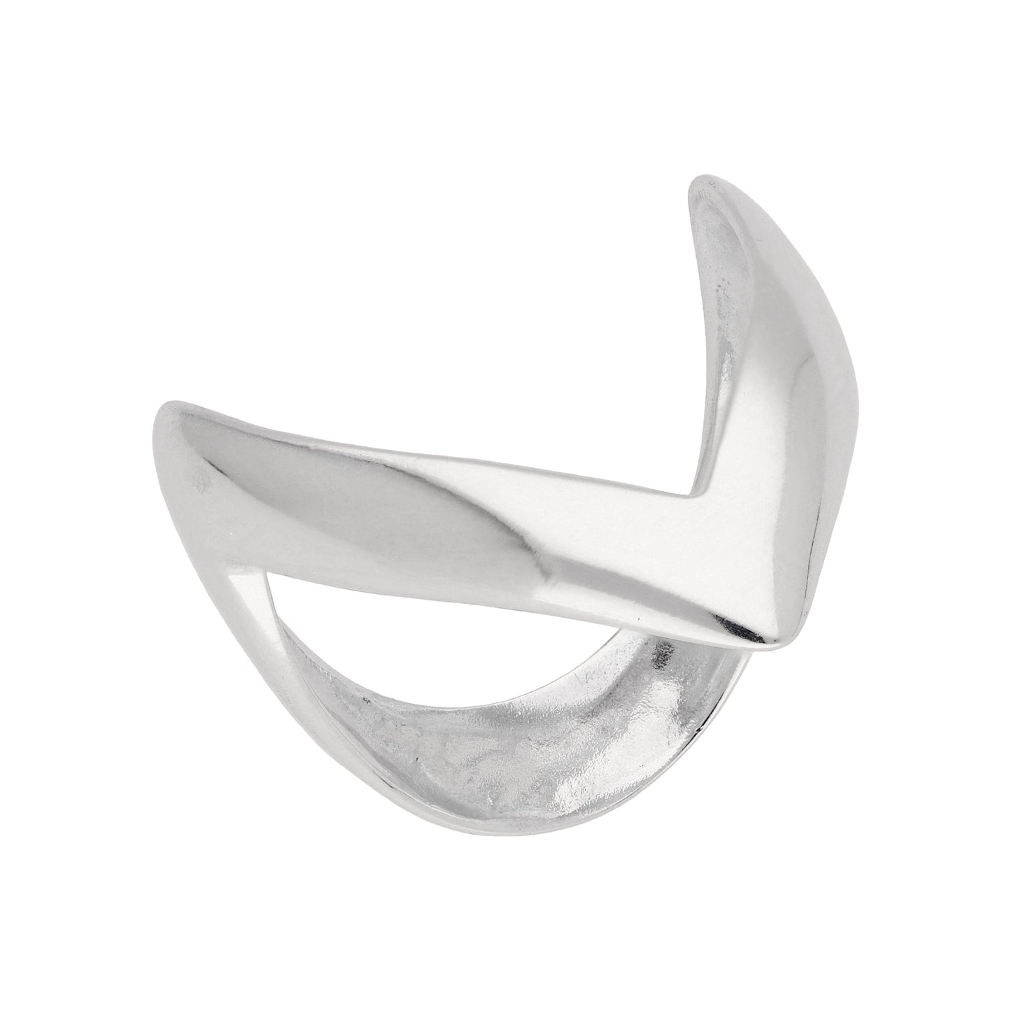 925 sterling Silver Wishbone anello tutte le taglie, argento 925 sterling Silver Wishbone anello tutte le taglie, argento