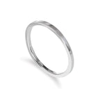 Plain Sterling Silver 1.5mm Stacking Ring Size I-U