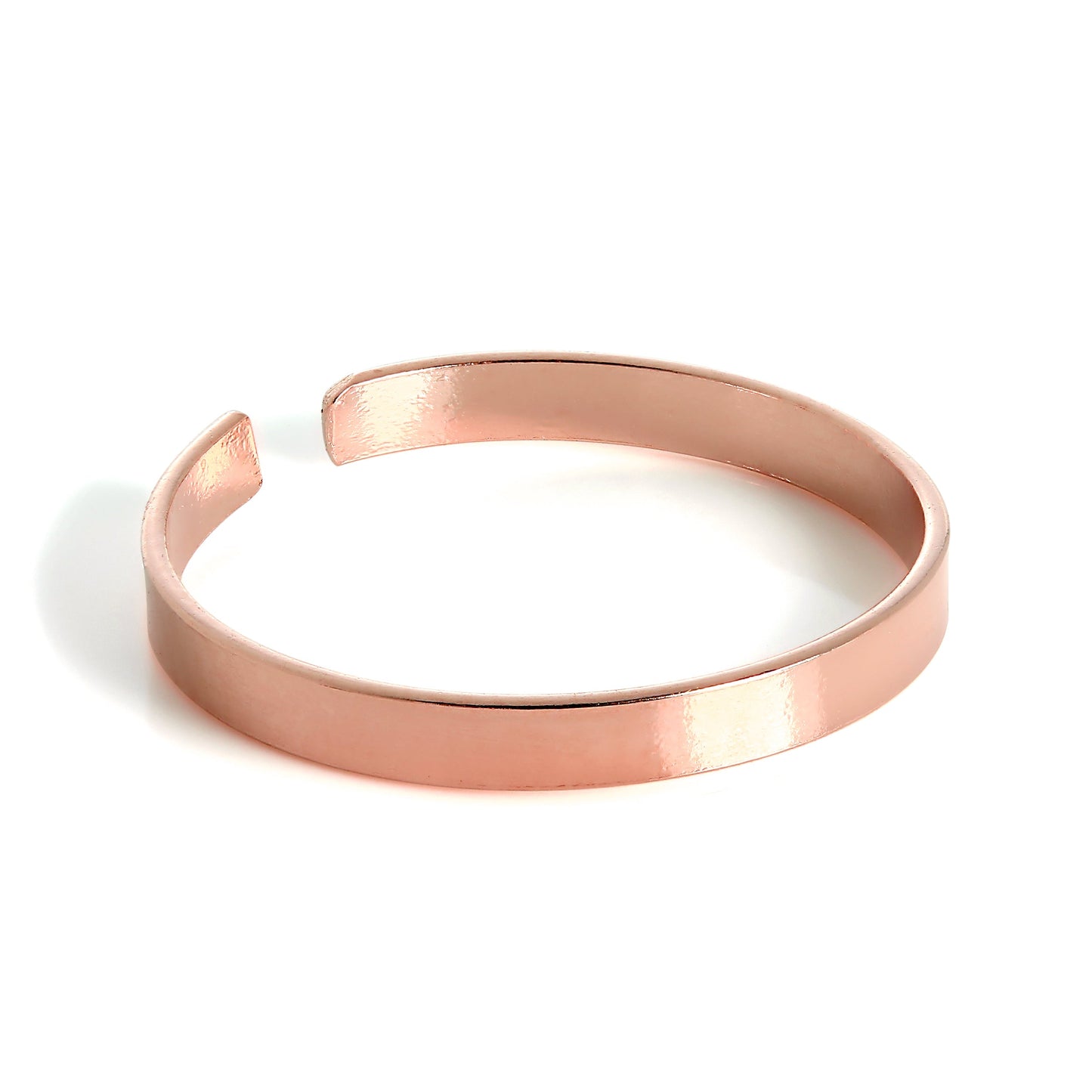 Rose Gold Plated Sterling Silver Plain 2mm Band Toe Ring