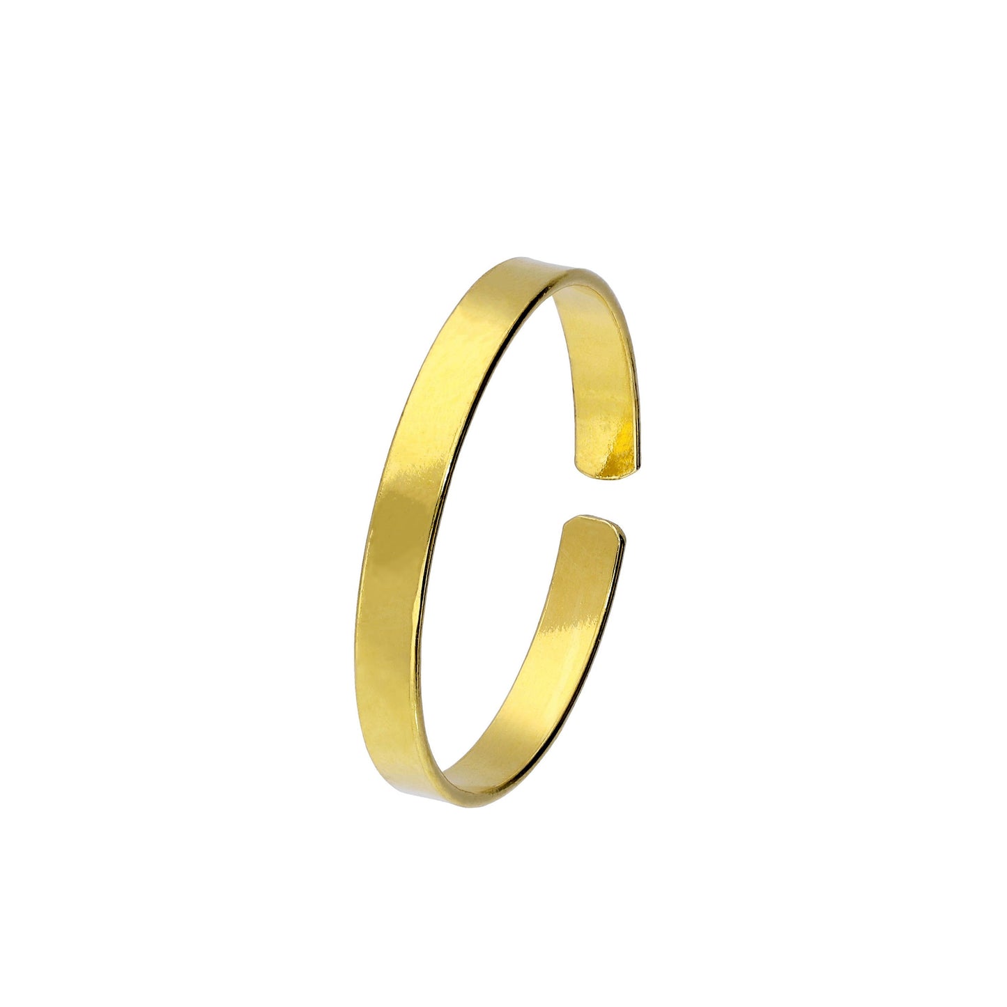 Plain Gold Plated Sterling Silver Toe Ring