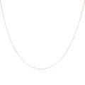 Fine 9ct Rose Gold Diamond Cut Curb Chain 16 - 18 Inches