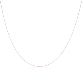 Fine 9ct Rose Gold Diamond Cut Curb Chain 16 - 18 Inches