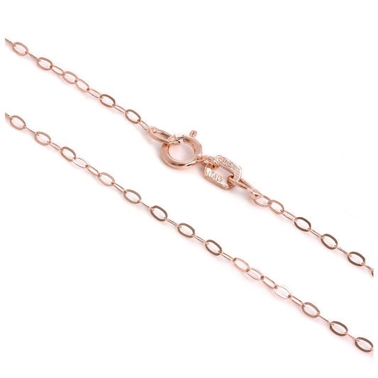 Lightweight 9ct Rose Gold Trace Chain
