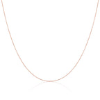 Light 9ct Rose Gold Belcher Chain 16 - 20 Inches