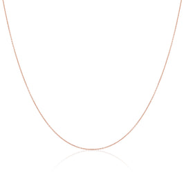 Light 9ct Rose Gold Belcher Chain 16 - 20 Inches