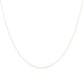 9ct Rose Gold Diamond Cut Curb Chain 16 - 20 Inches